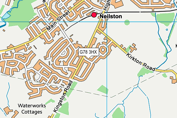 G78 3HX map - OS VectorMap District (Ordnance Survey)