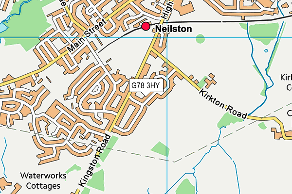 G78 3HY map - OS VectorMap District (Ordnance Survey)