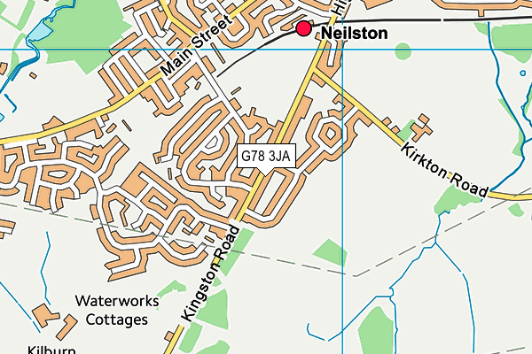 G78 3JA map - OS VectorMap District (Ordnance Survey)