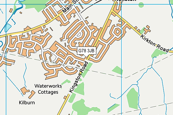 G78 3JB map - OS VectorMap District (Ordnance Survey)