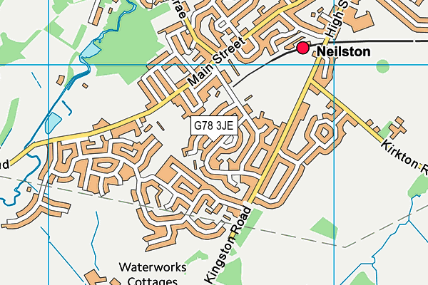 G78 3JE map - OS VectorMap District (Ordnance Survey)