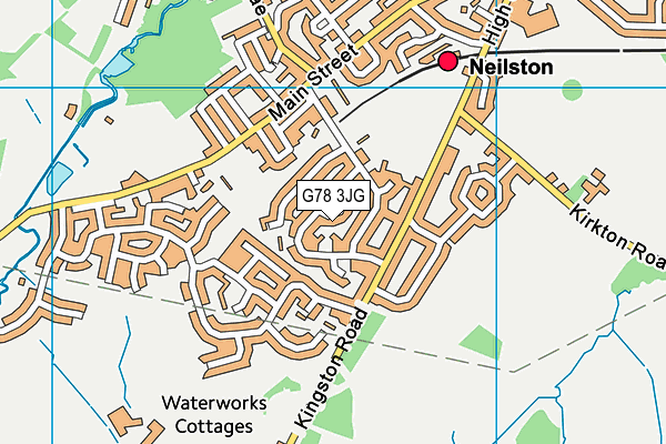 G78 3JG map - OS VectorMap District (Ordnance Survey)