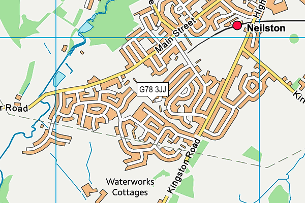 G78 3JJ map - OS VectorMap District (Ordnance Survey)