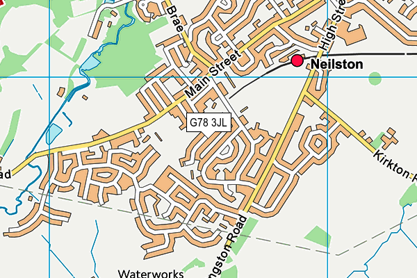 G78 3JL map - OS VectorMap District (Ordnance Survey)