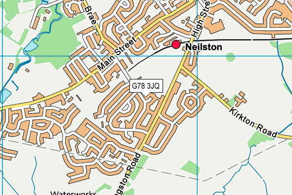 G78 3JQ map - OS VectorMap District (Ordnance Survey)