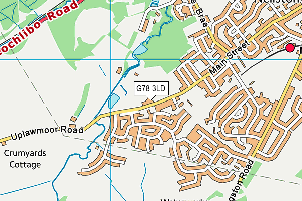 G78 3LD map - OS VectorMap District (Ordnance Survey)