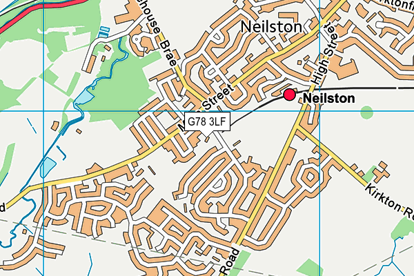 G78 3LF map - OS VectorMap District (Ordnance Survey)