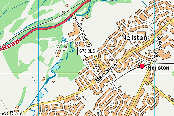 G78 3LS map - OS VectorMap District (Ordnance Survey)