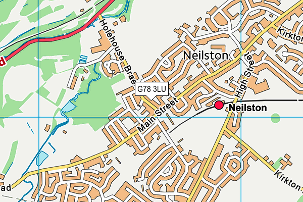 G78 3LU map - OS VectorMap District (Ordnance Survey)