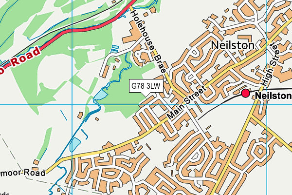 G78 3LW map - OS VectorMap District (Ordnance Survey)