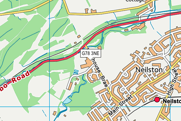 G78 3NE map - OS VectorMap District (Ordnance Survey)