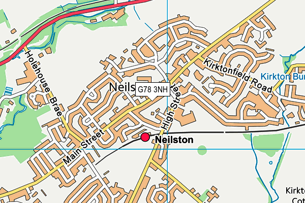 G78 3NH map - OS VectorMap District (Ordnance Survey)