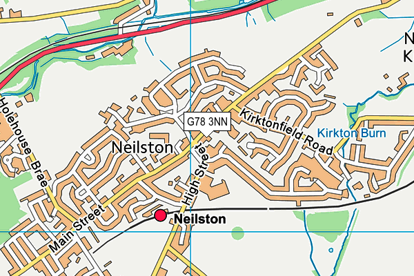 G78 3NN map - OS VectorMap District (Ordnance Survey)