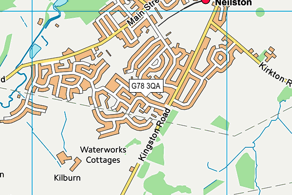 G78 3QA map - OS VectorMap District (Ordnance Survey)
