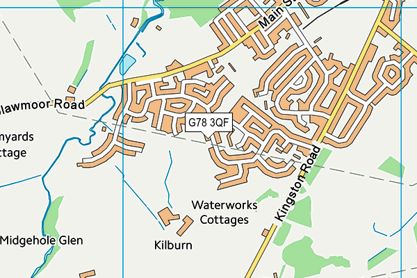 G78 3QF map - OS VectorMap District (Ordnance Survey)