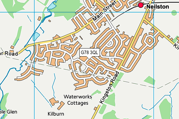 G78 3QL map - OS VectorMap District (Ordnance Survey)