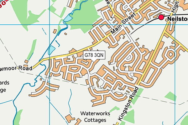G78 3QN map - OS VectorMap District (Ordnance Survey)