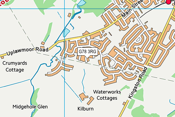 G78 3RG map - OS VectorMap District (Ordnance Survey)