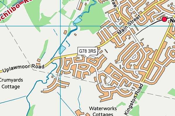 G78 3RS map - OS VectorMap District (Ordnance Survey)