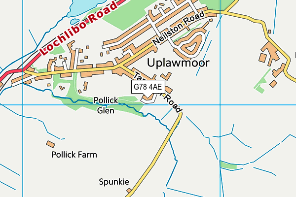 G78 4AE map - OS VectorMap District (Ordnance Survey)