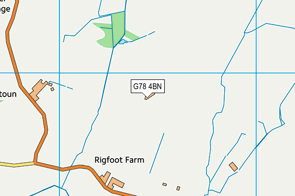 G78 4BN map - OS VectorMap District (Ordnance Survey)