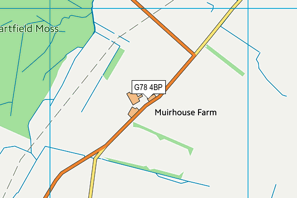 G78 4BP map - OS VectorMap District (Ordnance Survey)