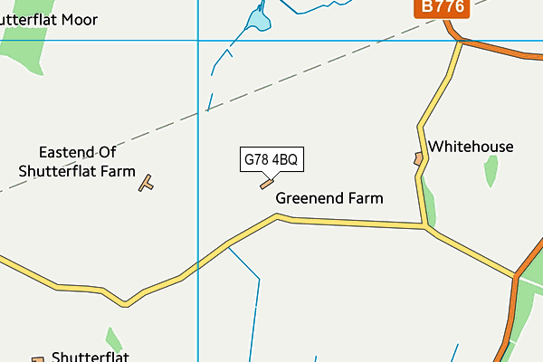 G78 4BQ map - OS VectorMap District (Ordnance Survey)