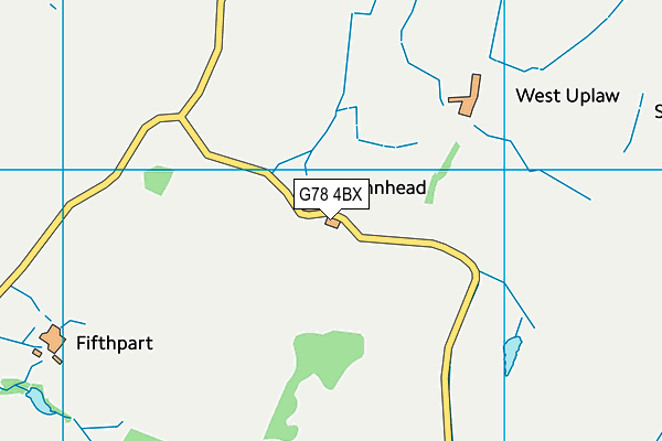 G78 4BX map - OS VectorMap District (Ordnance Survey)