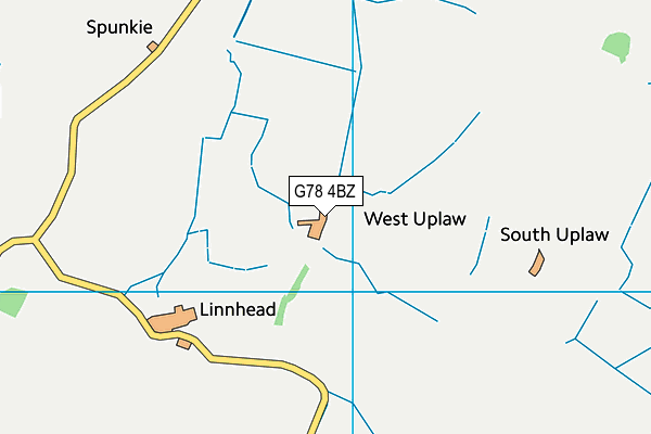 G78 4BZ map - OS VectorMap District (Ordnance Survey)