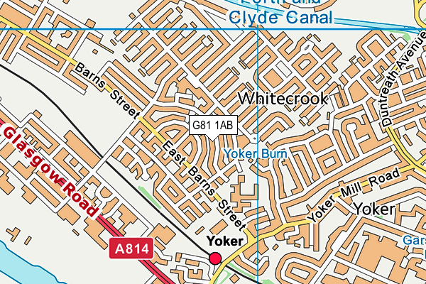 G81 1AB map - OS VectorMap District (Ordnance Survey)