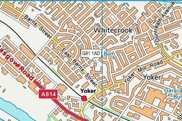 G81 1AD map - OS VectorMap District (Ordnance Survey)