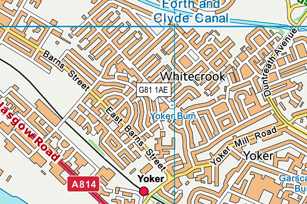 G81 1AE map - OS VectorMap District (Ordnance Survey)