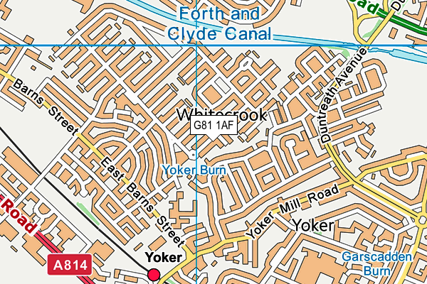 G81 1AF map - OS VectorMap District (Ordnance Survey)