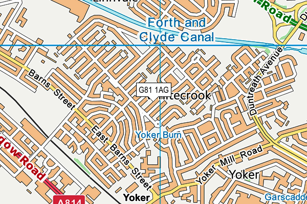 G81 1AG map - OS VectorMap District (Ordnance Survey)