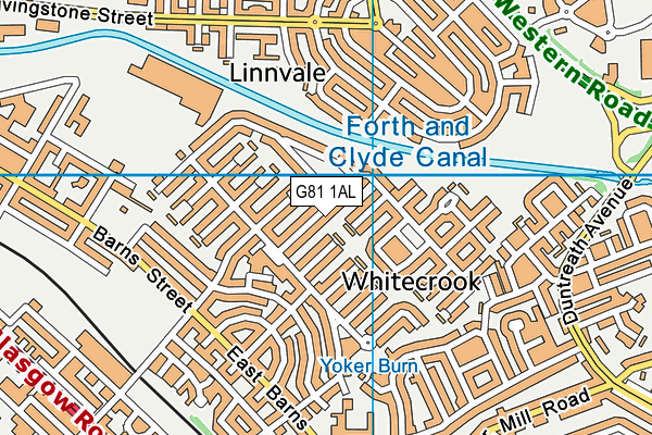 G81 1AL map - OS VectorMap District (Ordnance Survey)