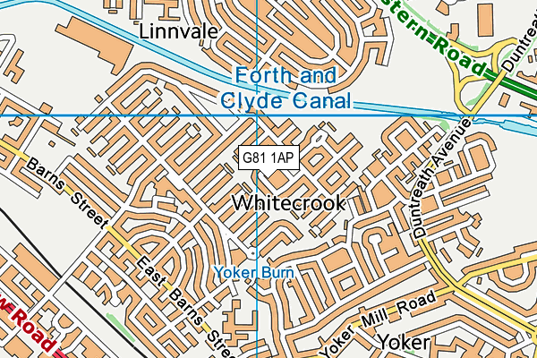 G81 1AP map - OS VectorMap District (Ordnance Survey)