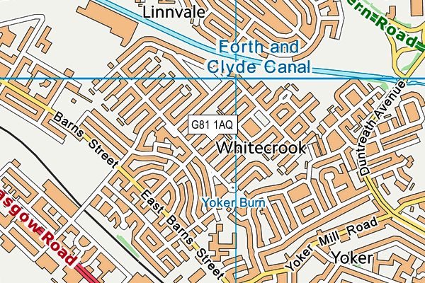 G81 1AQ map - OS VectorMap District (Ordnance Survey)