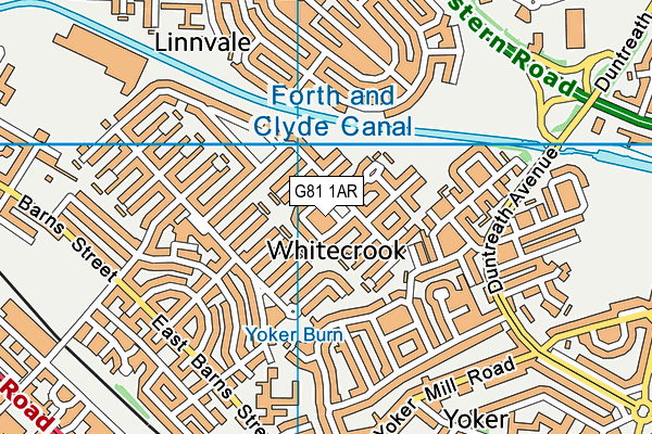 G81 1AR map - OS VectorMap District (Ordnance Survey)