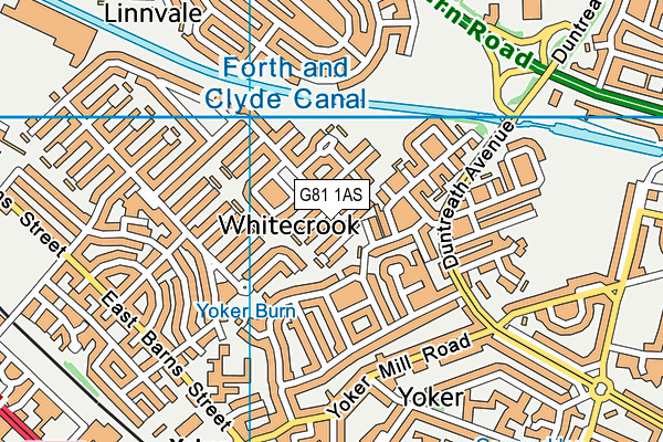 G81 1AS map - OS VectorMap District (Ordnance Survey)