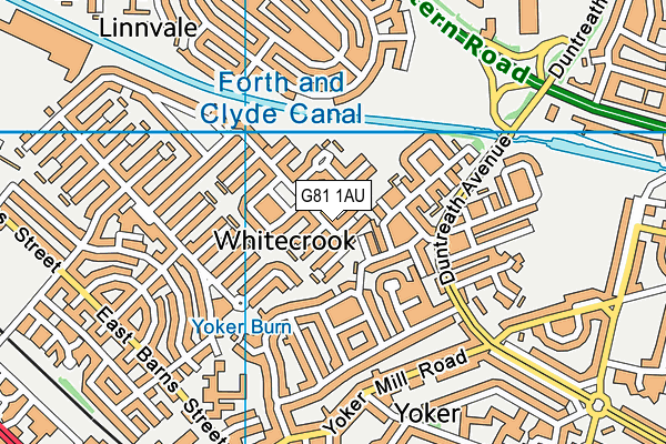 G81 1AU map - OS VectorMap District (Ordnance Survey)