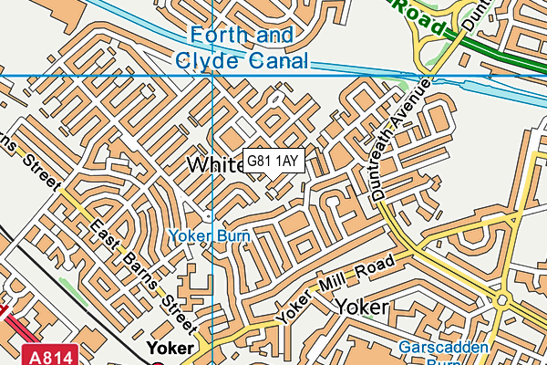 G81 1AY map - OS VectorMap District (Ordnance Survey)