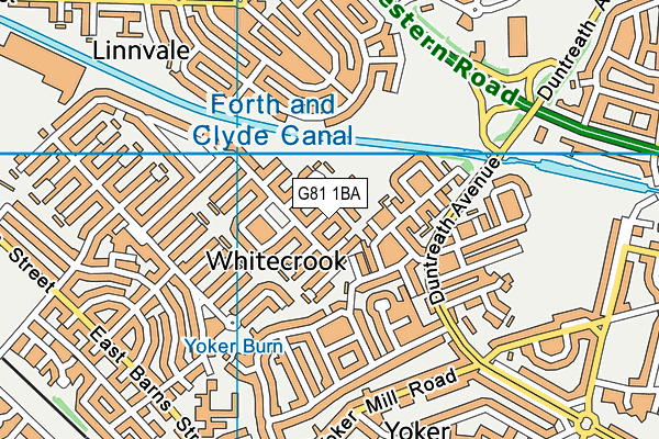 G81 1BA map - OS VectorMap District (Ordnance Survey)