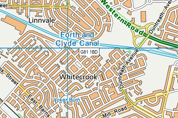 G81 1BD map - OS VectorMap District (Ordnance Survey)