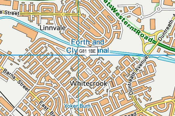 G81 1BE map - OS VectorMap District (Ordnance Survey)