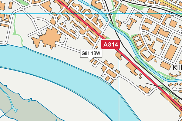 G81 1BW map - OS VectorMap District (Ordnance Survey)