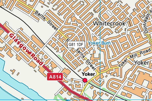 G81 1DF map - OS VectorMap District (Ordnance Survey)