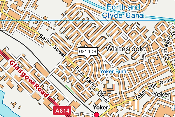 G81 1DH map - OS VectorMap District (Ordnance Survey)