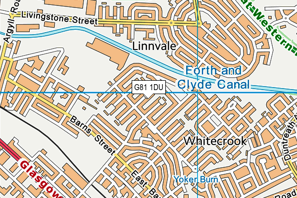 G81 1DU map - OS VectorMap District (Ordnance Survey)