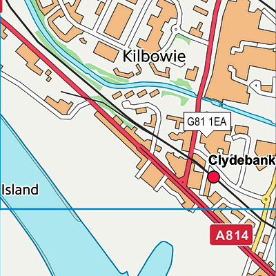 G81 1EA map - OS VectorMap District (Ordnance Survey)