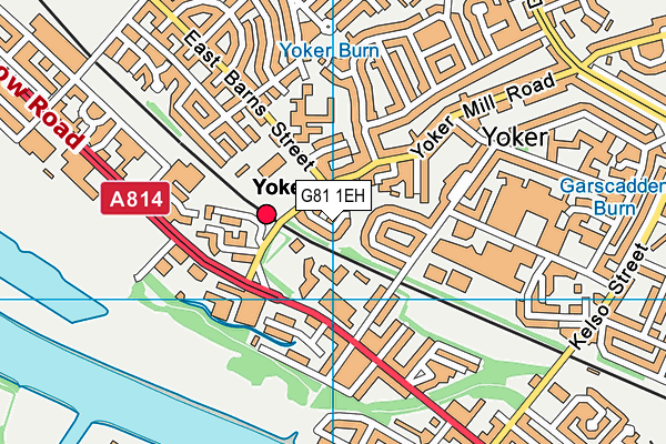 G81 1EH map - OS VectorMap District (Ordnance Survey)